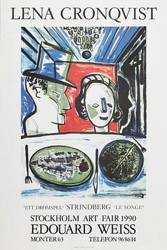 Lena Cronqvist · AFFISCH, Lena Cronqvist, 1990.