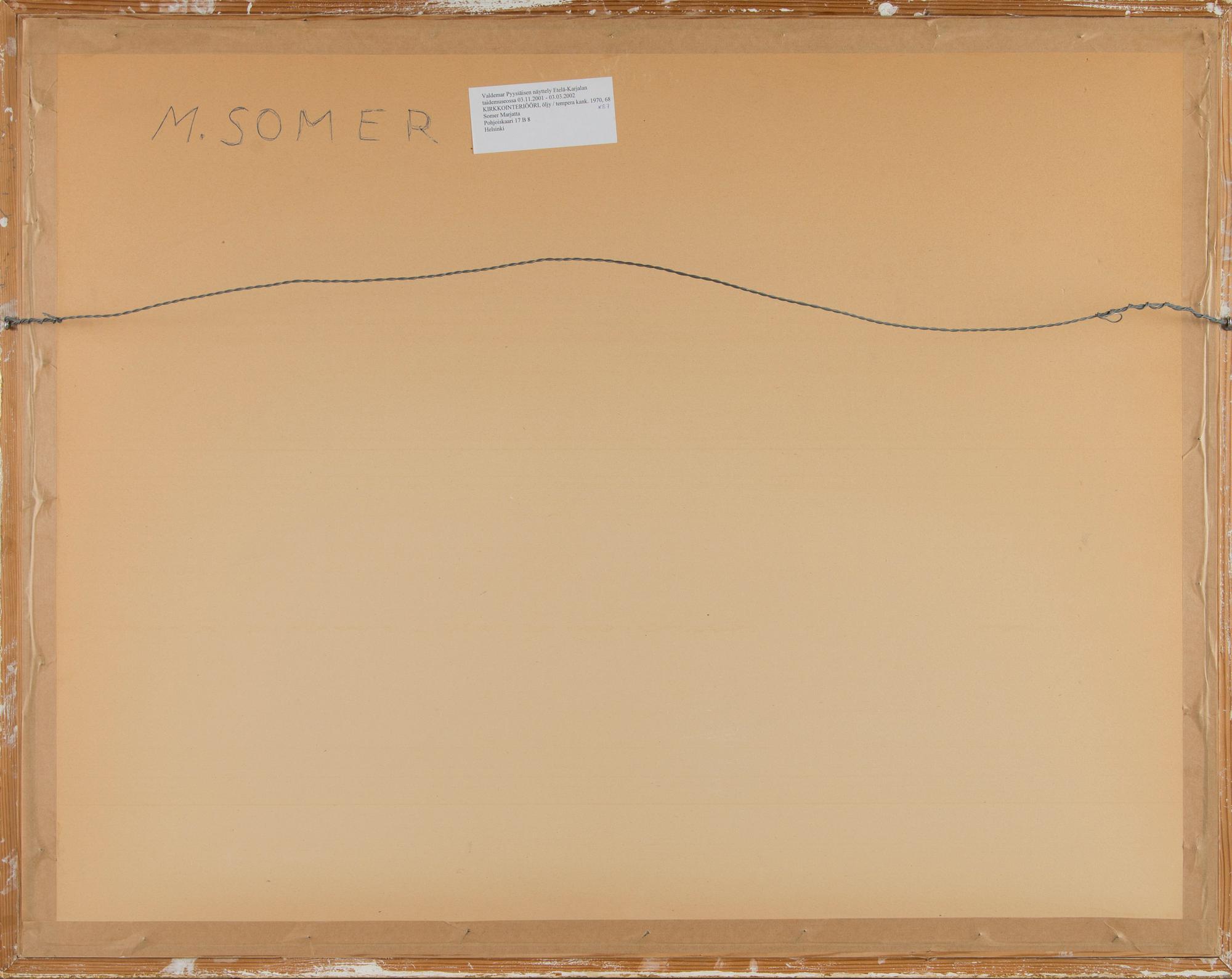 Valdemar Pyysiäinen, Kirkkointeriööri.