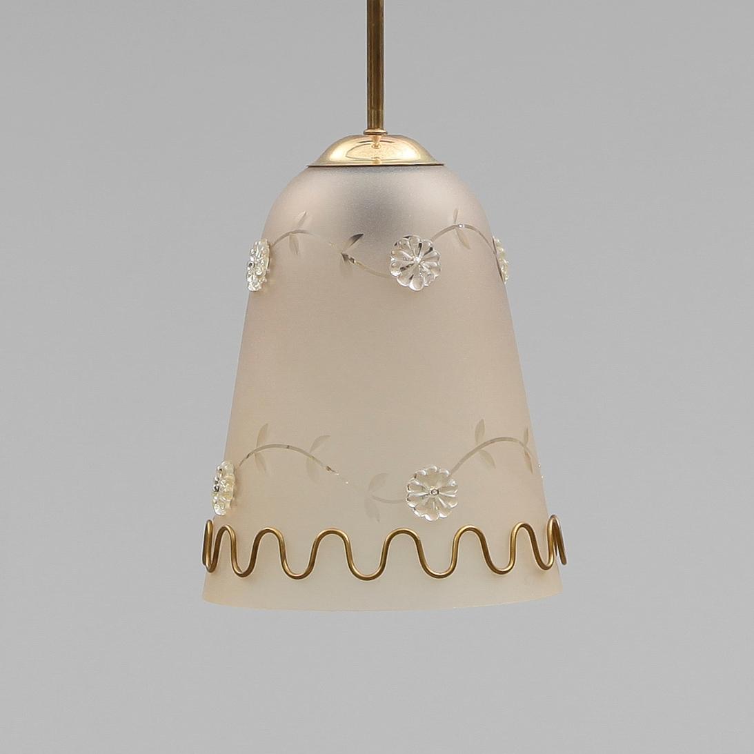 TAKLAMPA, 1940/50-tal. Höjd ca 69 cm.