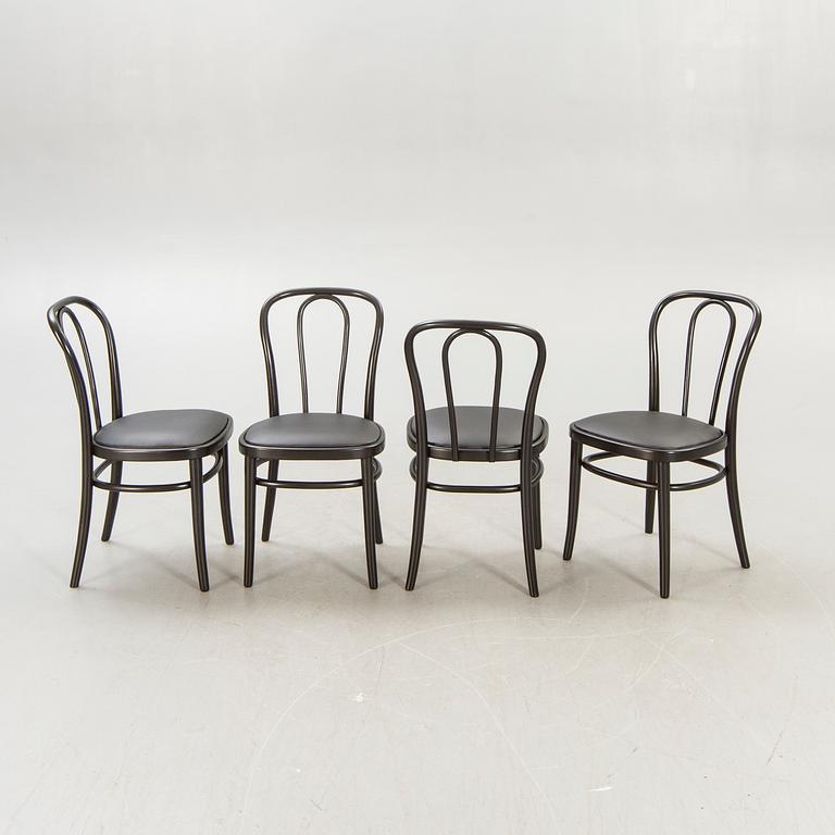 A set of eight Gemla Wien painted chairs.