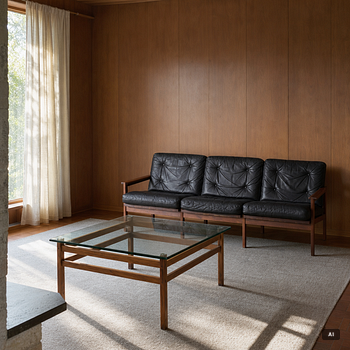 IKEA, soffa samt soffbord, "Trienal", 1967.