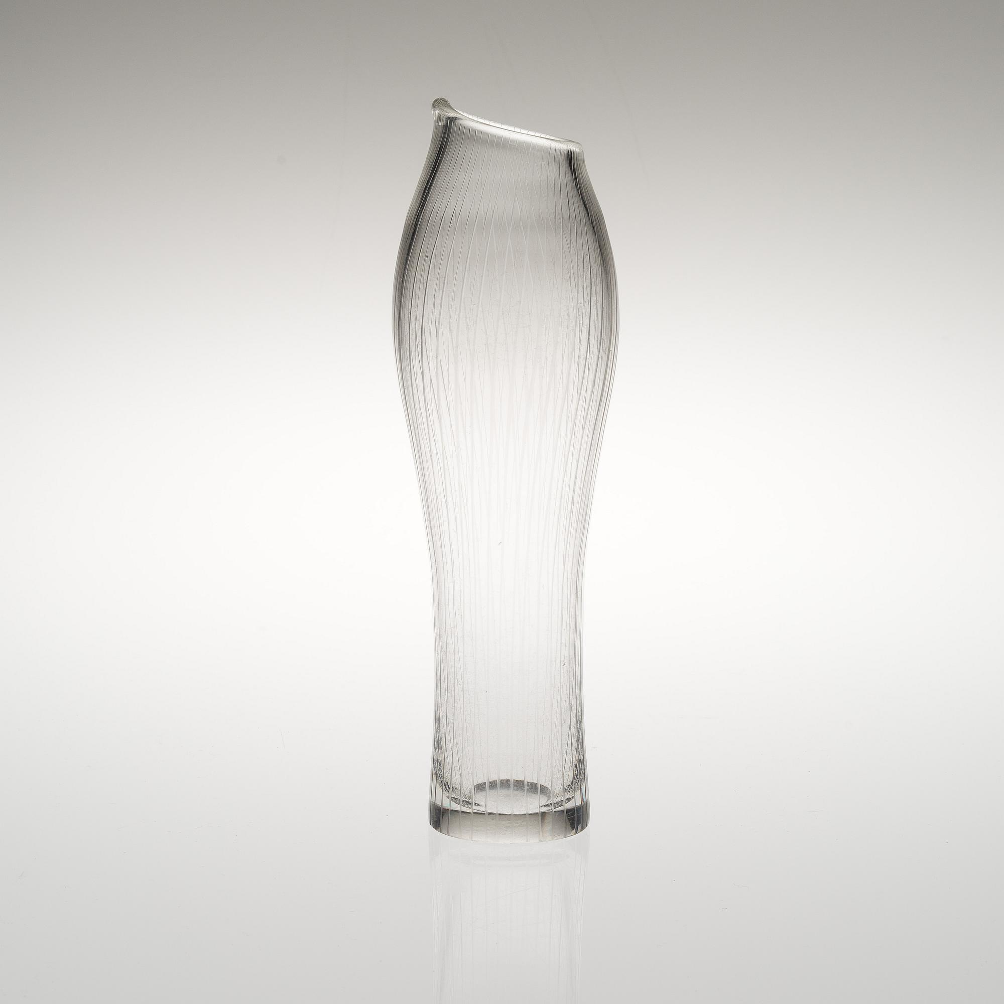 TAPIO WIRKKALA, VAS, glas, "Fölben" signerad Tapio Wirkkala Iittala -58.
