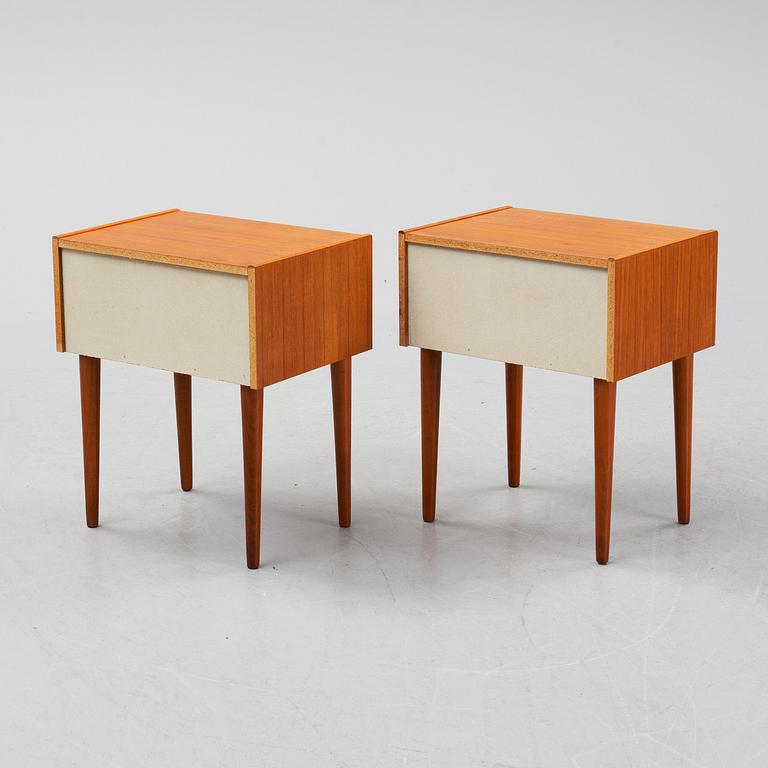 A pair of bedside tables from the second half of the 20th century.