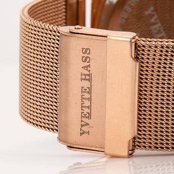 YVETTE HASS, Mesh Rosé, armbandsur, 36 mm,