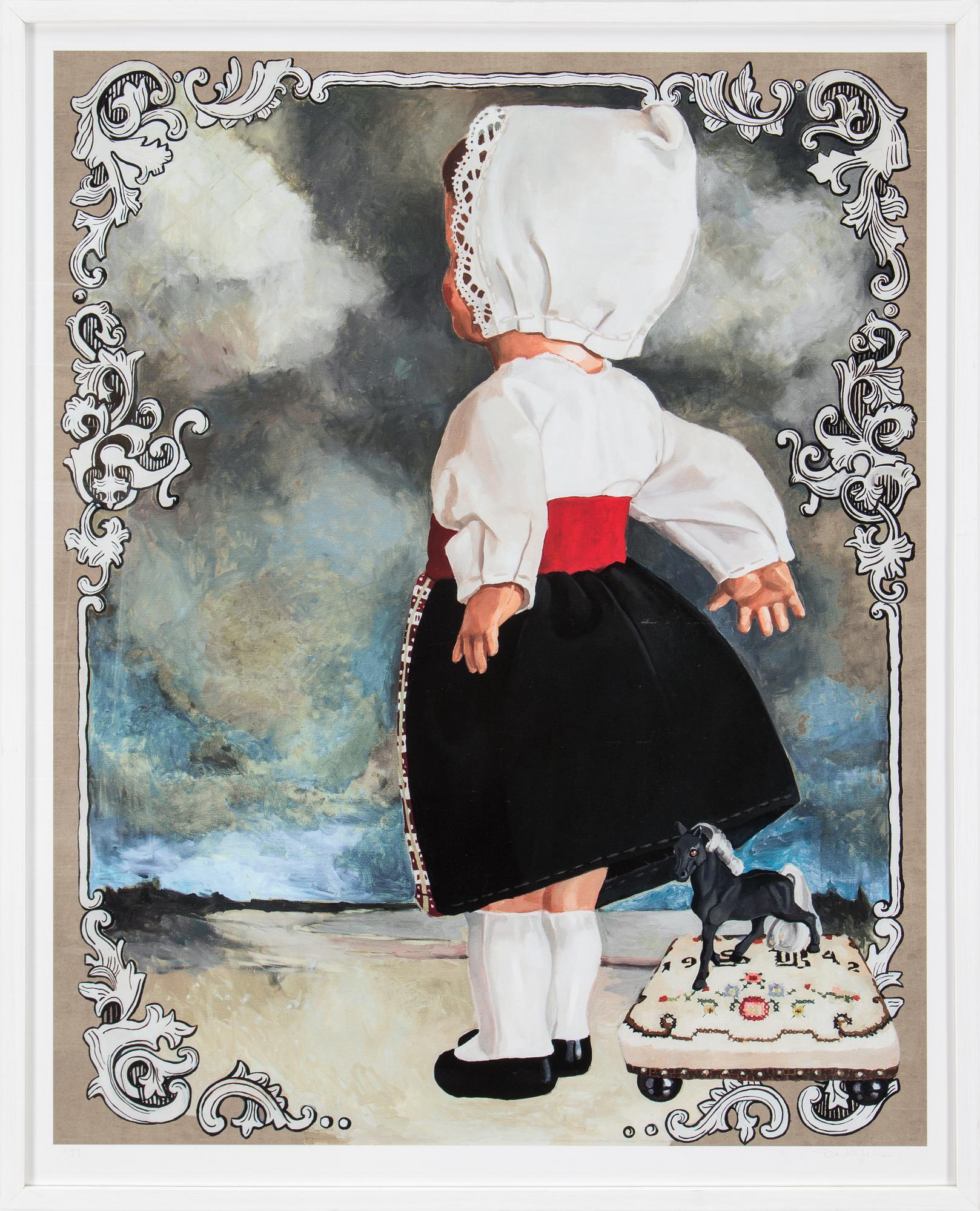 PIA INGELSE, "Storm i hembyggd", gicleetryck, signed and numbered 11/25.