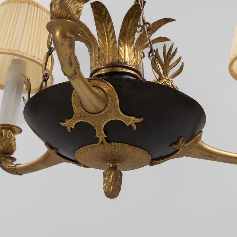 An Empire Style Ceiling Light, first half of the 20th Century.