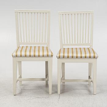 Eight Swedish provincial chairs, first half of the 19th century.