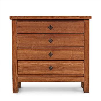 318. Nordiska Kompaniet, a stained pine chest of drawers, "Sportstugemöbel", Sweden 1930-40's.