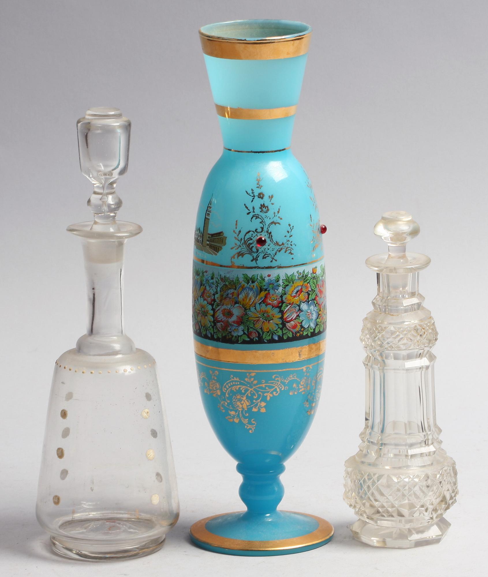 VAS samt KARAFFER, 2 st. Glas.