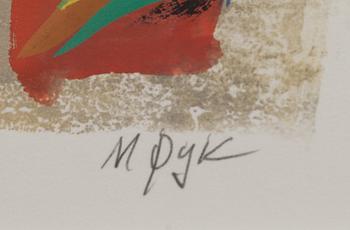 MADELEINE PYK, gouache, signerad och daterad -99-.