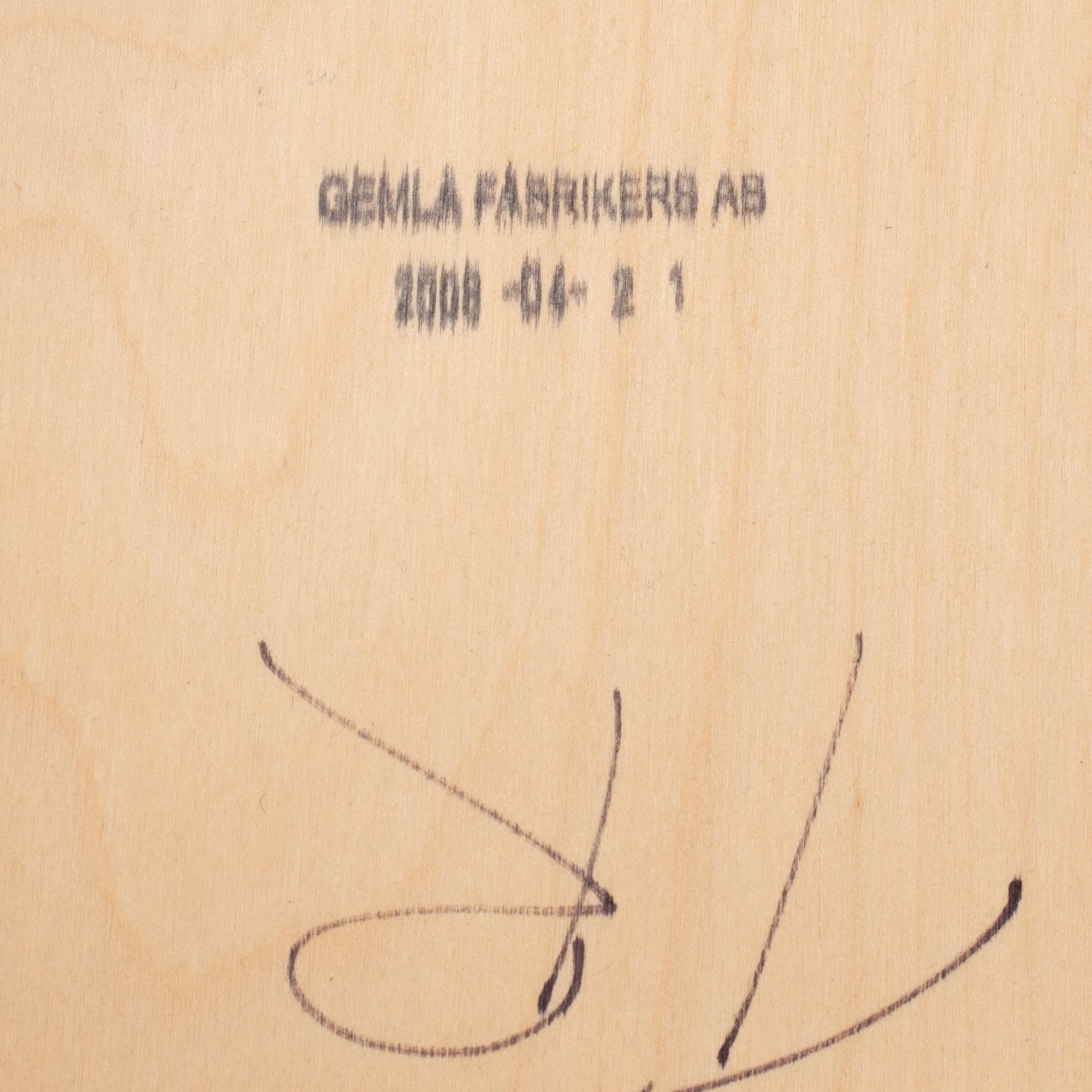 Jonas Bohlin, Four 'Piruett' bar stools, Gemla Fabrikers AB, 2008.