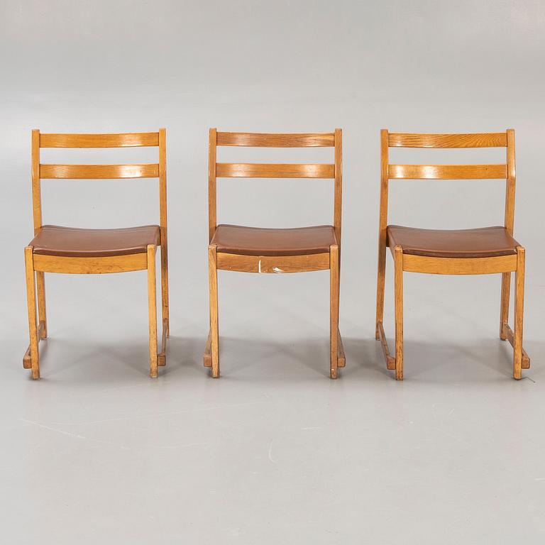 A set of six C1960s E Ekström oak chairs  from Alb Johansson & söner.