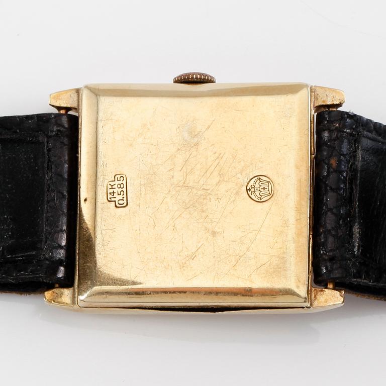 ARMBANDSUR, 14K guld, 1900-talets första hälft.