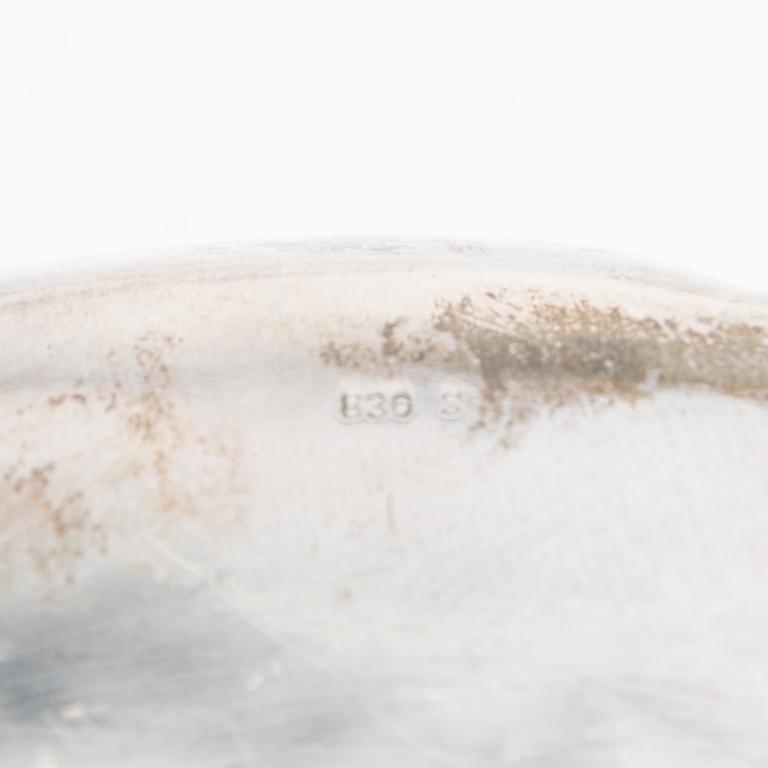 Footed silver goblet with import marks and stamps by Anna Östergren, Malmö 1920.