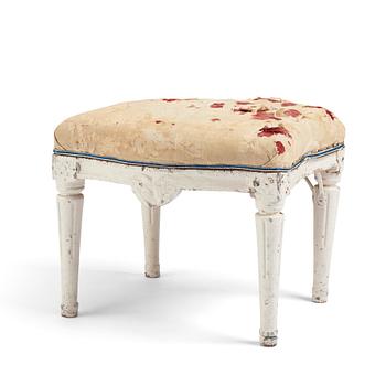 A Gustavian stool, Stockholm, second part of the 18th century.