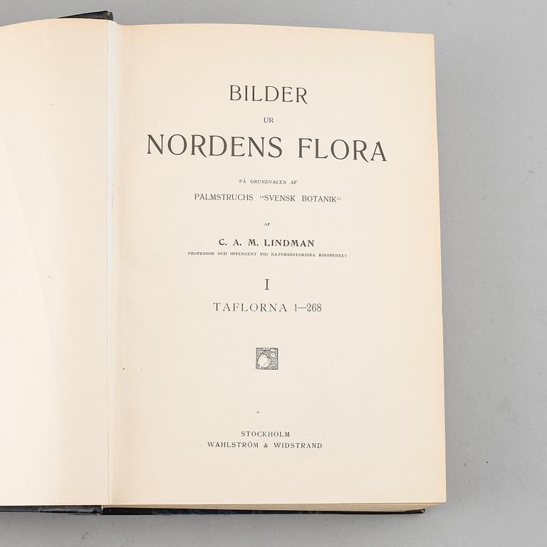 Three books 'Bilder ur Nordens Flora', 1905.