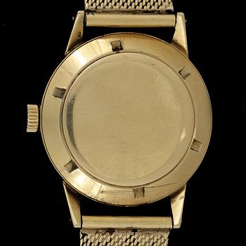 ARMBANDSUR, herr, Eterna-Matic, 1950/60-tal, 18k guld. Totalvikt 83g.