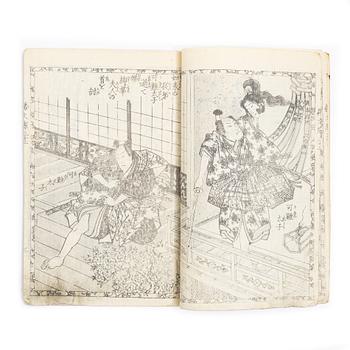 Utagawa Kunisada (Toyokuni III), Album with woodblock prints, 19th century.
