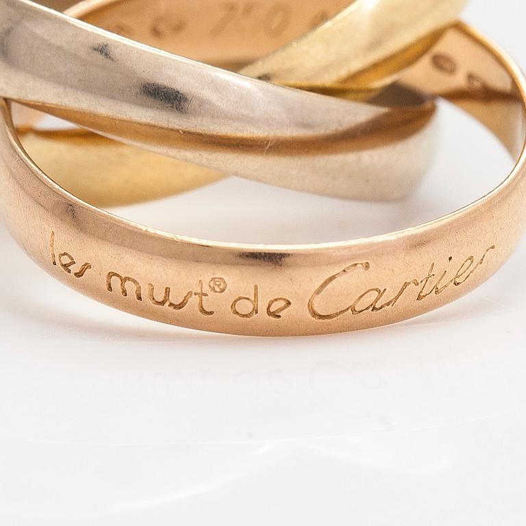 must de Cartier, Ring "Trinity", 18K guld.