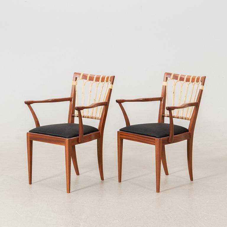 Josef Frank, armchairs a pair, model 1165, Svenskt Tenn.