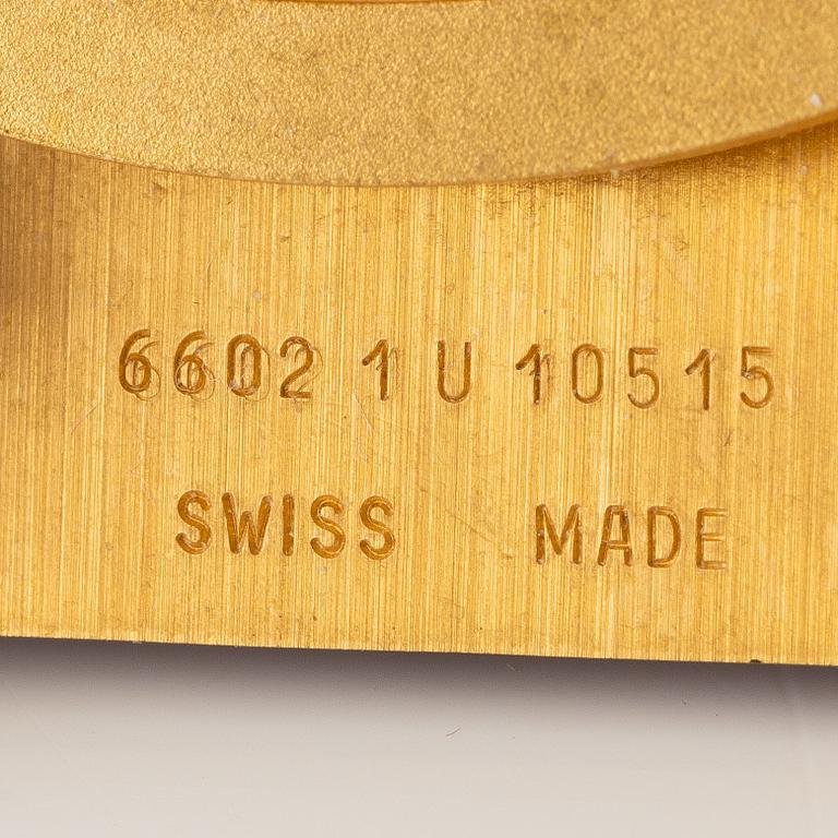 Cartier, Table clock/alarm clock, 75 x 87 mm.