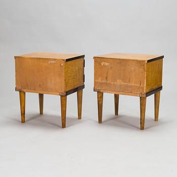 A pair of 1930's bedside tables / bedside cabinets.