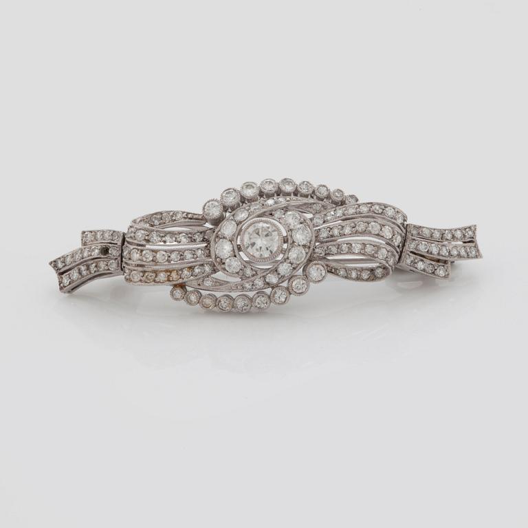 A BRACELET set with old- and eight-cut diamonds.