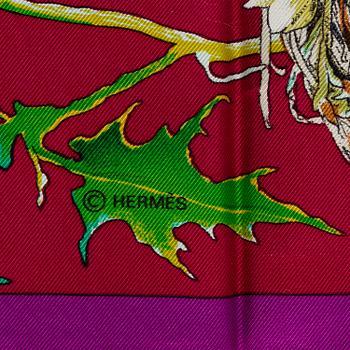 HERMÈS,  "Faune et Flore du Texas" (Texas Wildlife), Scarf.