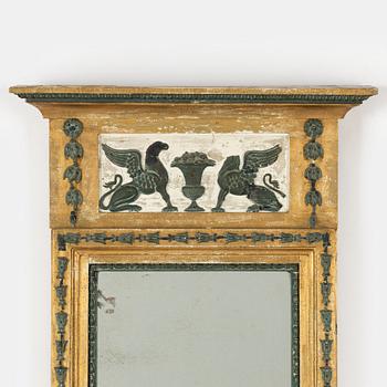 A late Gustavian mirror, early 19th century.