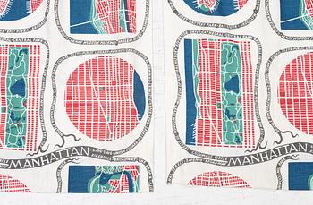 Josef Frank, curtains, a pair, "Manhattan", Svenskt Tenn.