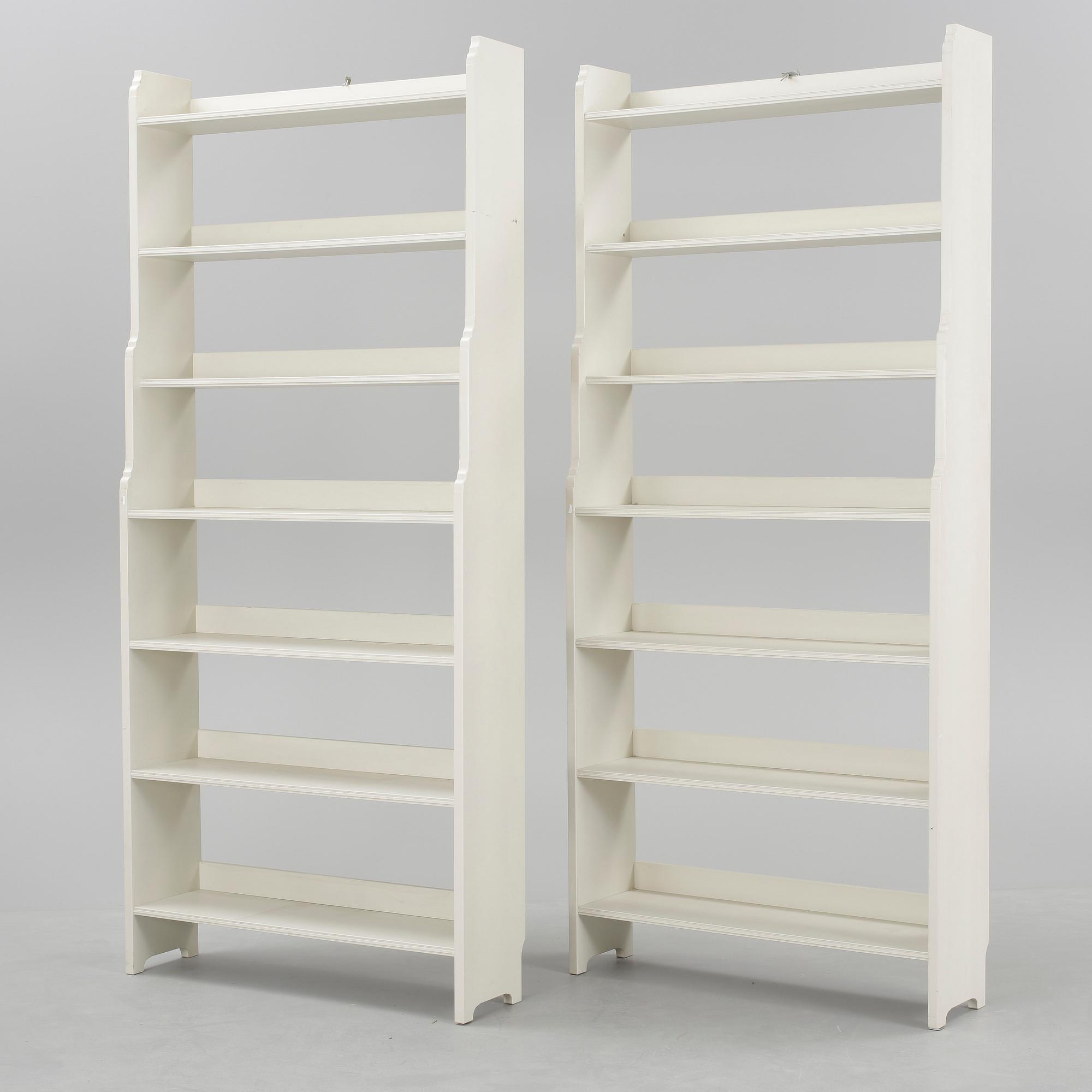 BOKHYLLOR ett par, "Ekolsund", IKEA, ur IKEA:s 1700-talsserie. 1990-tal.
