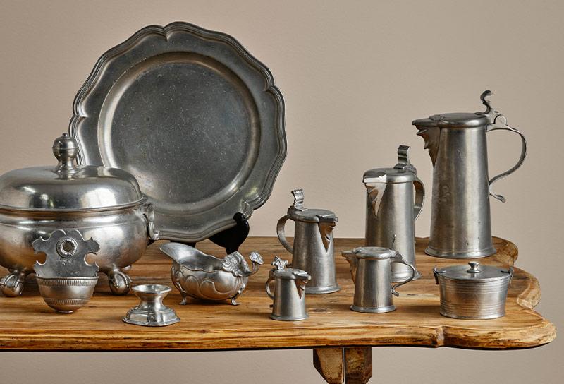 Pewter from the collection of Johan Möller