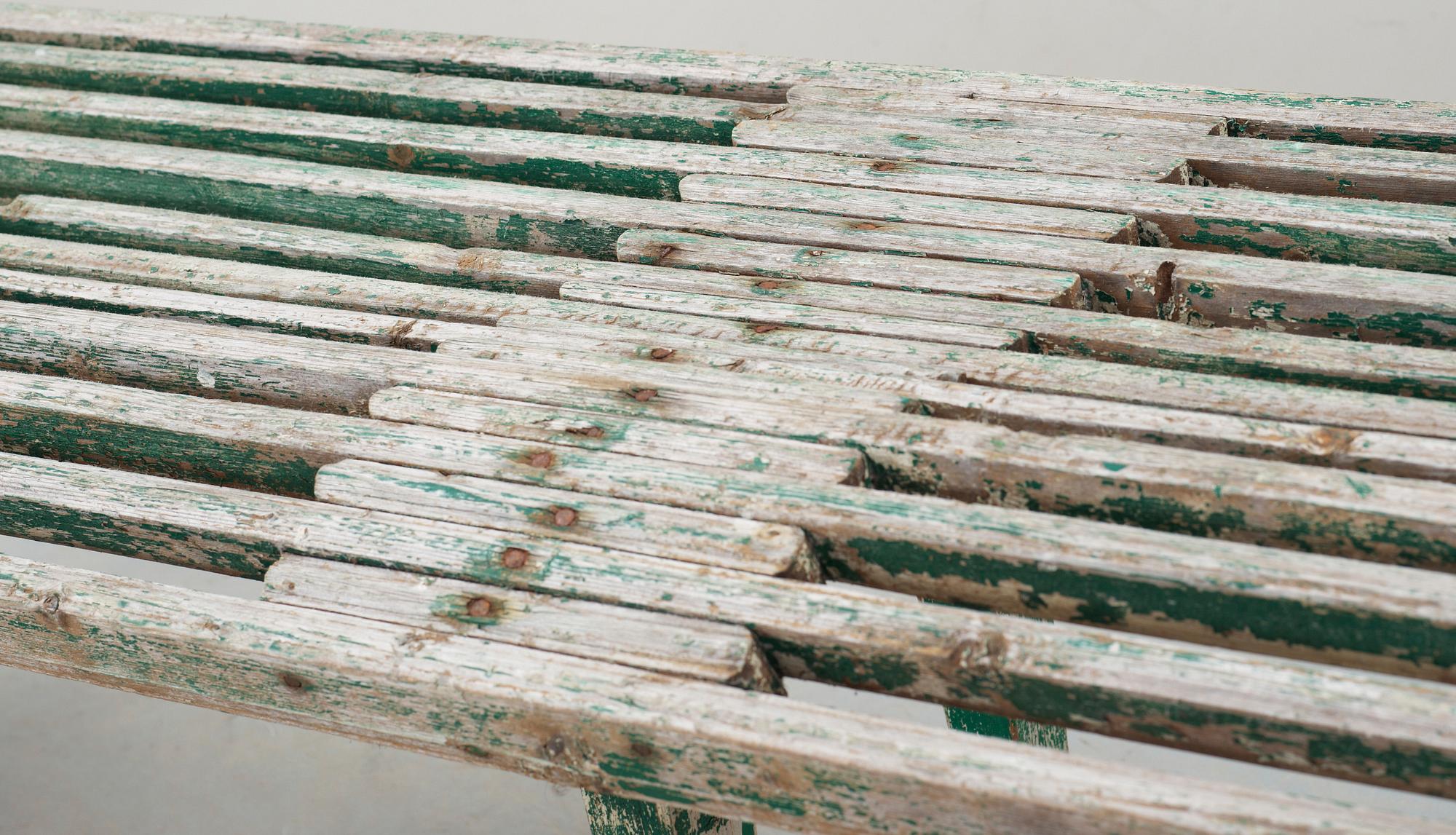 TRÄDGÅRDSBÄNK, 1900-talets första hälft.