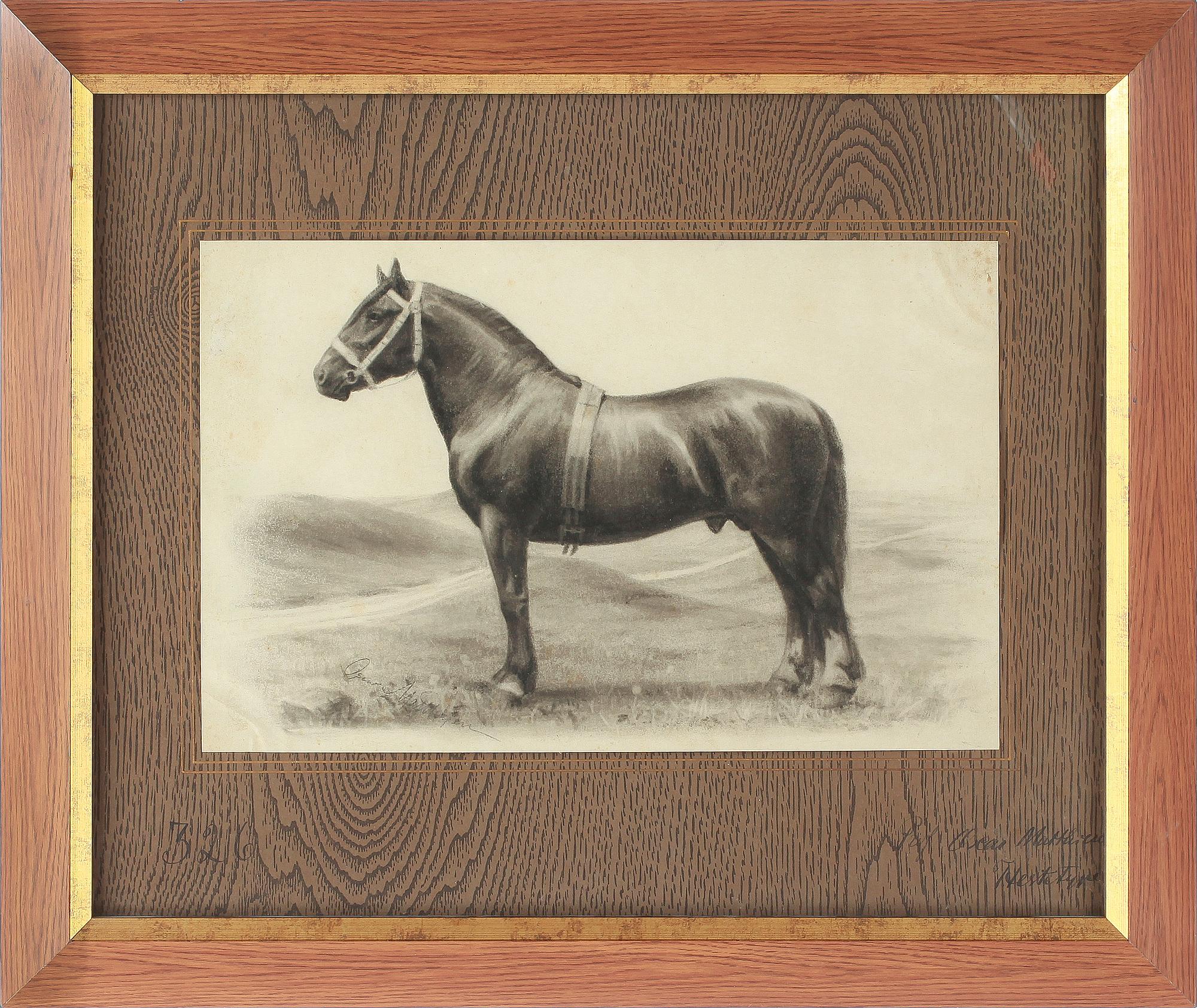OSCAR MATTHIESEN, blyerts, 4st, signerade.