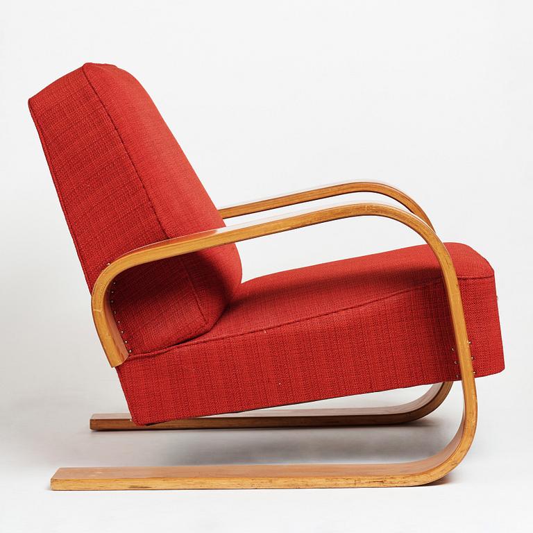 Alvar Aalto, fåtölj "Tank chair", modell 400, sannolikt tillverkad av Aalto Möbler i Hedemora 1946-56.