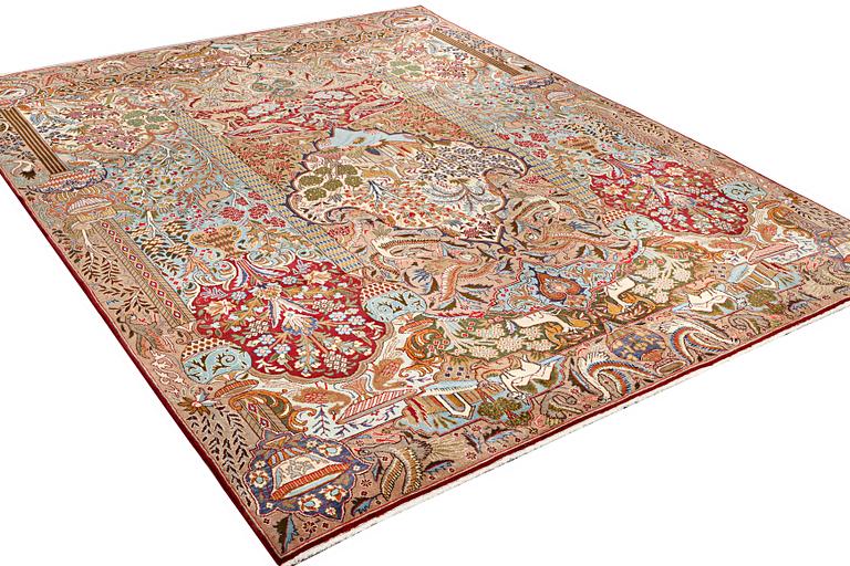 A Kazak carpet, c. 383 x 292 cm.