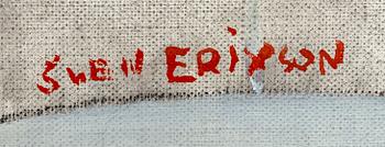 A signed mixed media painting by Sven X:et Erixson.