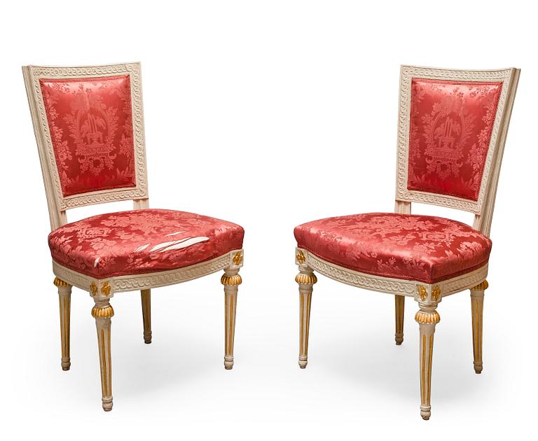 A PAIR OF CHAIRS.