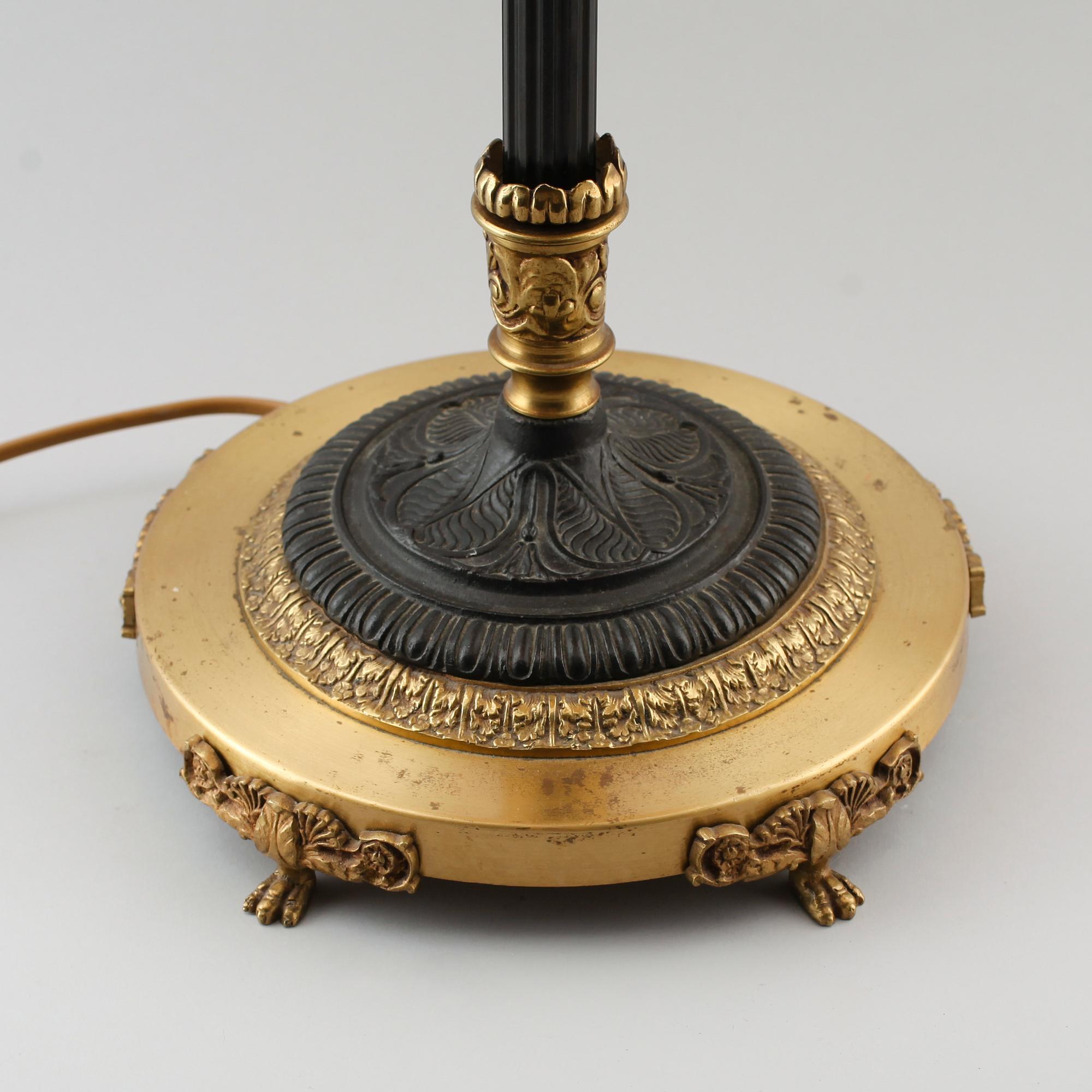 BORDSLAMPA, empirestil, 1900-talets första hälft.