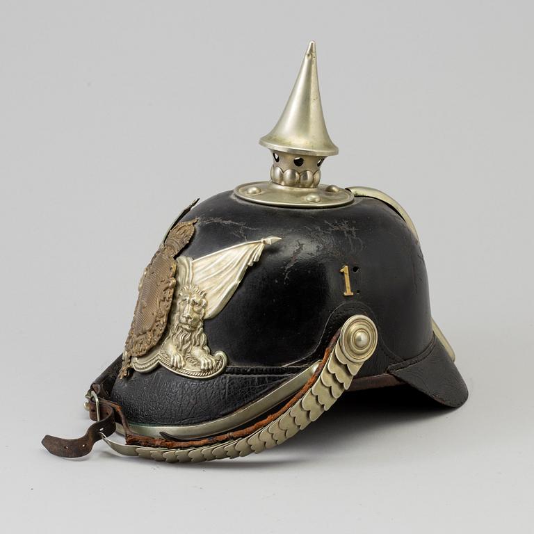 A Swedish helmet 1887 pattern.