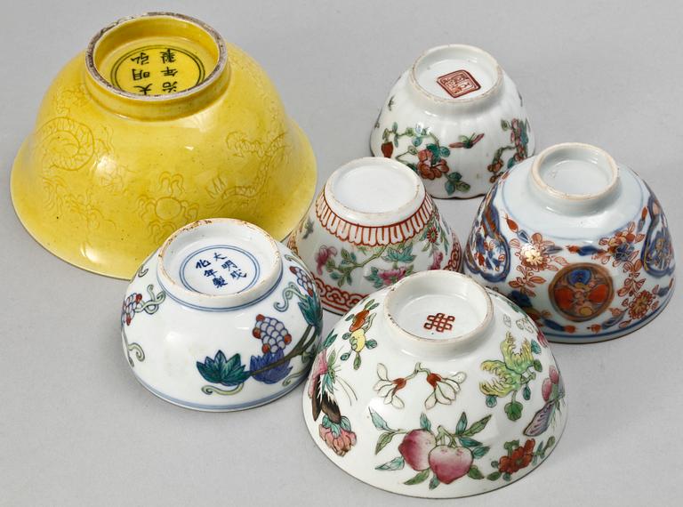 PARTI PORSLIN, 12 delar, Kina, 1800/1900-tal.