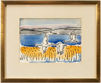 Erling Ärlingsson, "Utterbyn", Flying geese, 3 pcs.