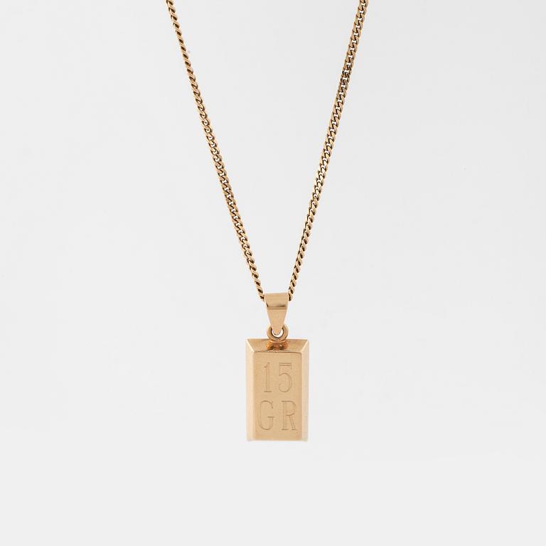 A pendant by Gramens Guldsmide, Onsala.