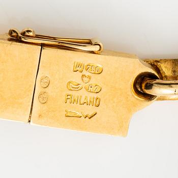 Björn Weckström collier "Tenochtitlan" 18K guld, Lapponia 1970.