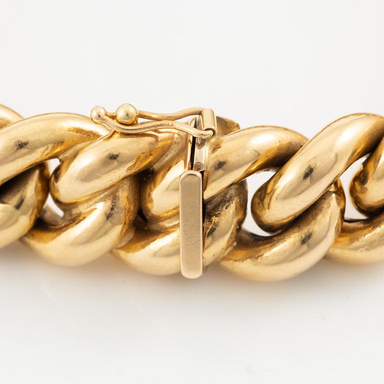 Armband 18K guld pansarlänk.