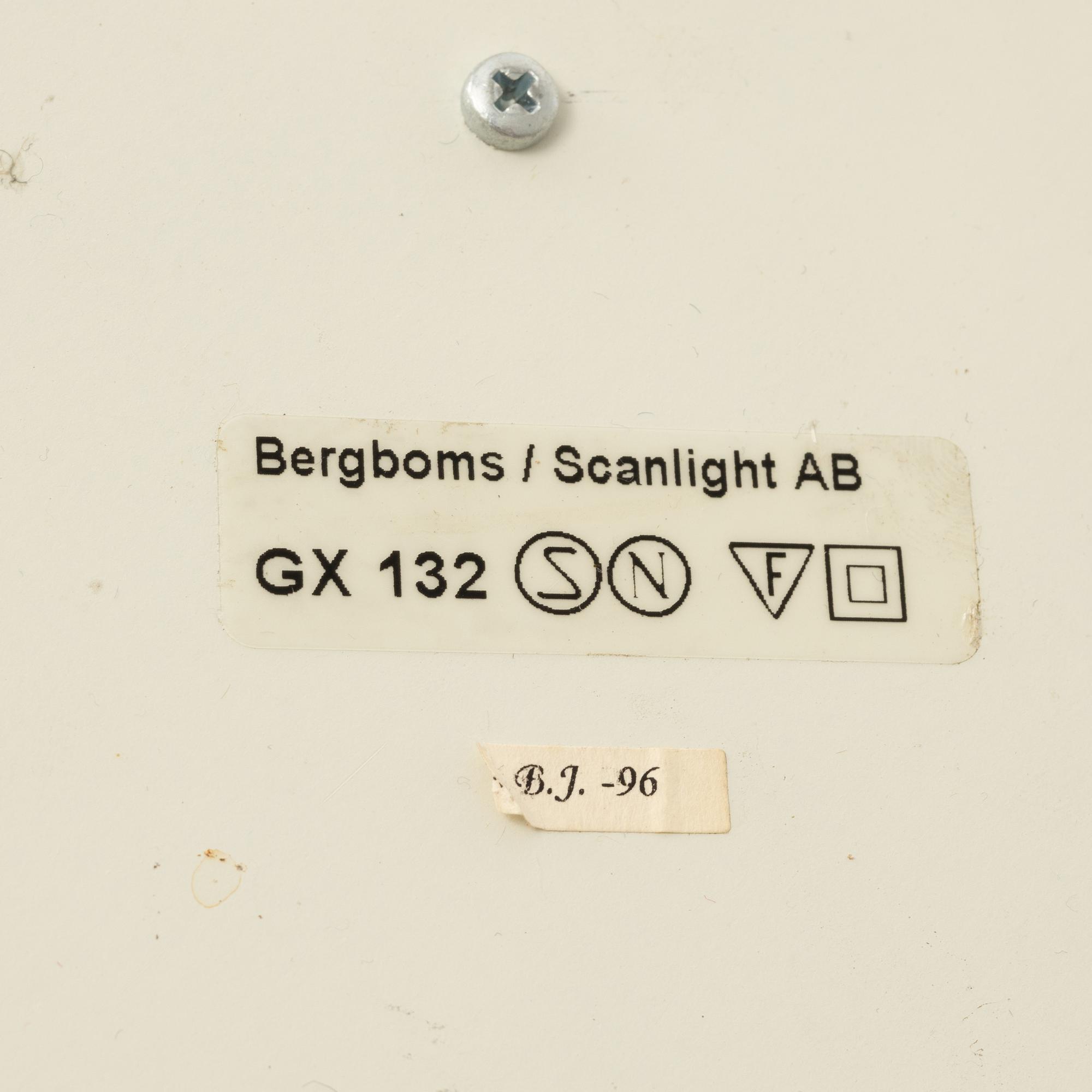 Golvlampa, Bergboms, 1900-talets slut.