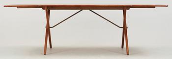 A Hans J Wegner teak and oak dining table, Andreas Tuck, 1950's-60's.