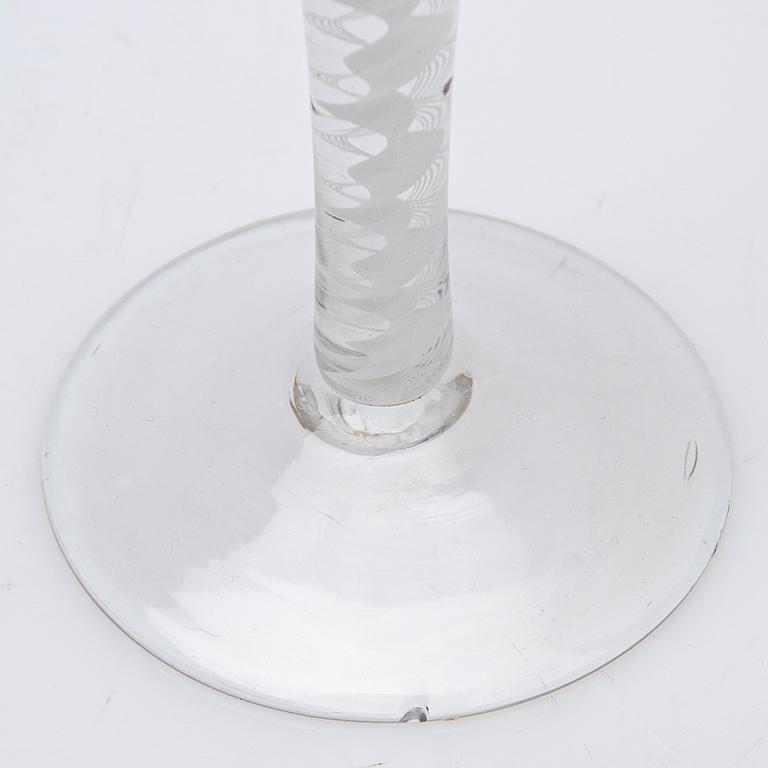 A set of glass, 13 pieces, 18th century.