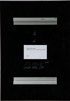 Anders Sletvold Moe, "Black Letter #15 (To whom it may concern).