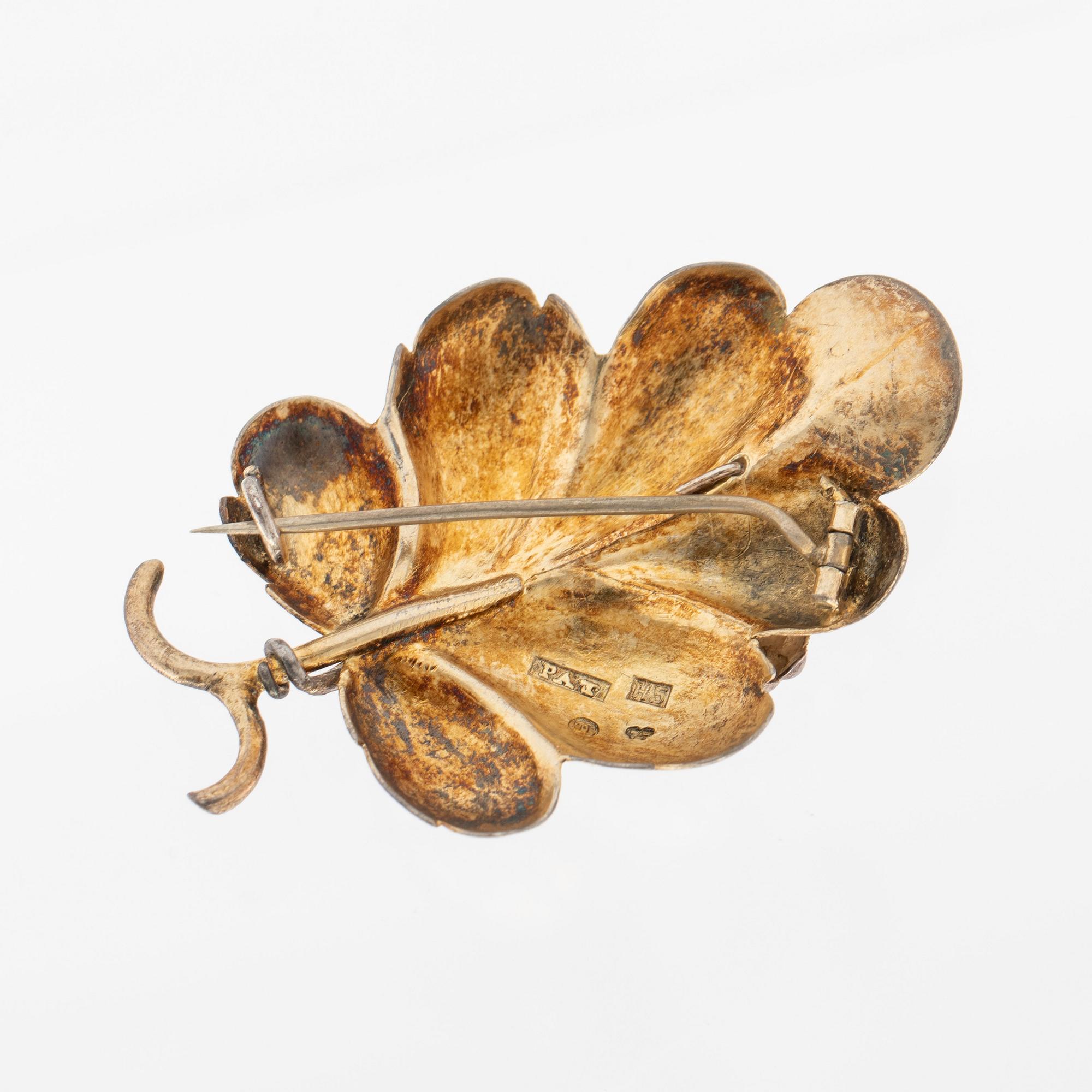 Brosch silver 1800-tal.